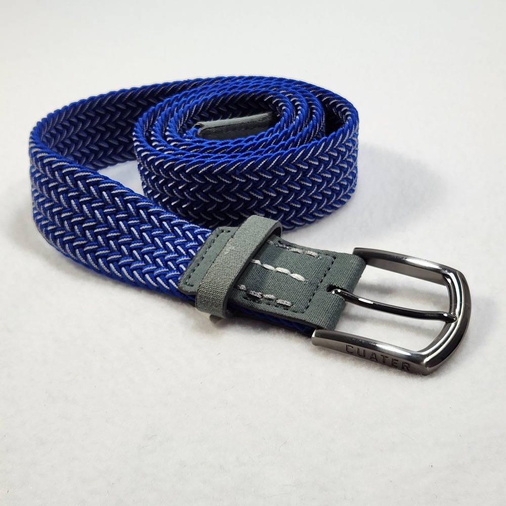 Cuater by Travis Mathew Woven Belt Mens Size M Blue Braided Stretch Golf Casual